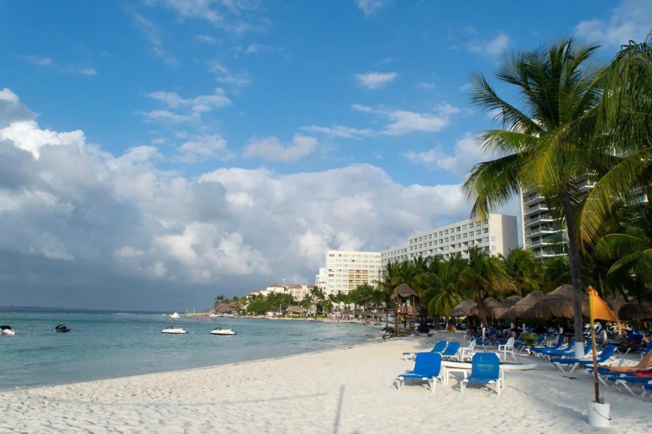 Oceanfront Condo At Voted Best Cancun Sandy Beach Exterior foto