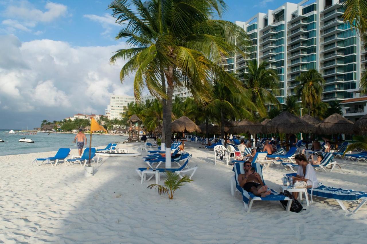 Oceanfront Condo At Voted Best Cancun Sandy Beach Exterior foto